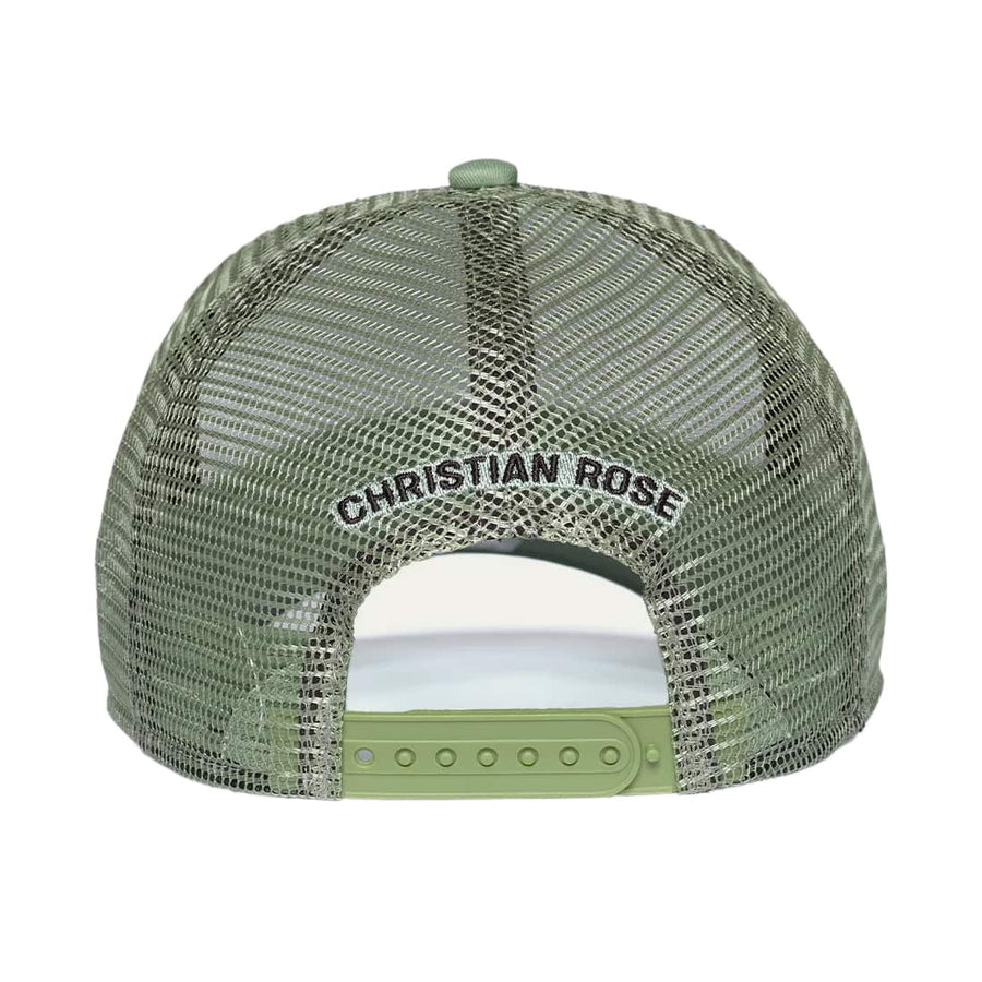 CHRISTIAN ROSE ICONIC PLATE II TRUCKER CAP