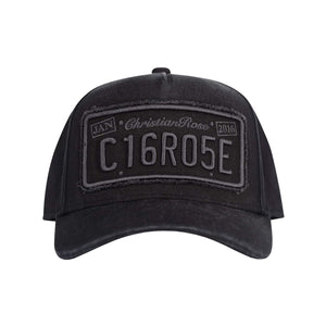 CHRISTIAN ROSE WASHED PRIVATE PLATE TRUCKER CAP