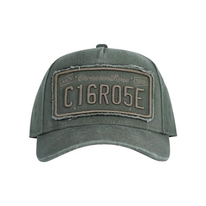 CHRISTIAN ROSE WASHED PRIVATE PLATE TRUCKER CAP