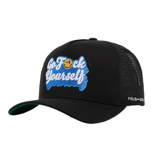 FIELD GRADE GO F YOURSELF TWILL MESH TRUCKER CAP