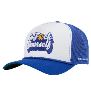 FIELD GRADE GO F YOURSELF TWILL MESH TRUCKER CAP