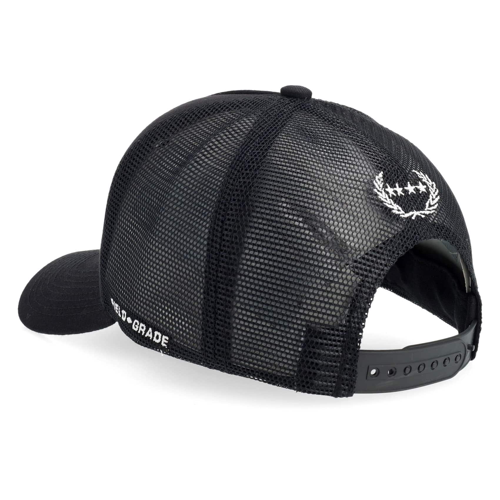 FIELD GRADE RESPECTFULLY TWILL MESH TRUCKER CAP
