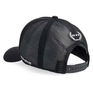 FIELD GRADE RESPECTFULLY TWILL MESH TRUCKER CAP