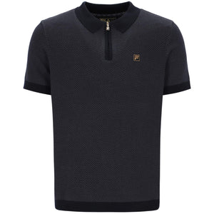 FILA MARTY HERRINGBONE ZIP POLO