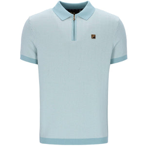 FILA MARTY HERRINGBONE ZIP POLO