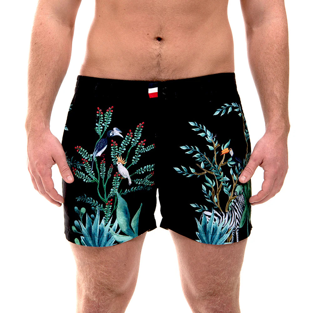 FRANKS AUSTRALIA DAINTREE CHARCOAL SWIM SHORTS