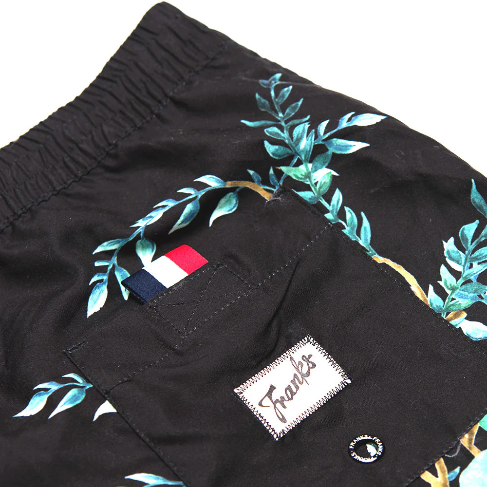 FRANKS AUSTRALIA DAINTREE CHARCOAL SWIM SHORTS