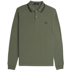 FRED PERRY TWIN TIPPED LONG SLEEVE POLO SHIRT