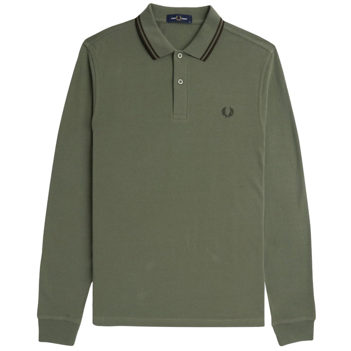 FRED PERRY TWIN TIPPED LONG SLEEVE POLO SHIRT