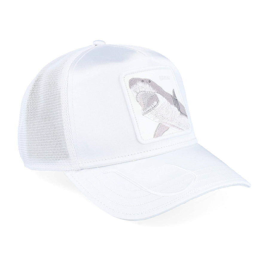 GOORIN BROS. A BIGGER BOAT TOTAL WHITEOUT TRUCKER CAP