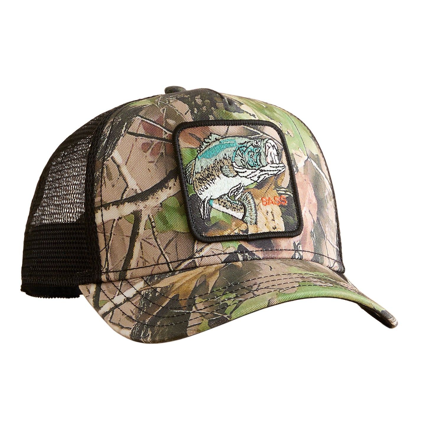 GOORIN BROS. BASS REAL TREE CAMO TRUCKER HAT
