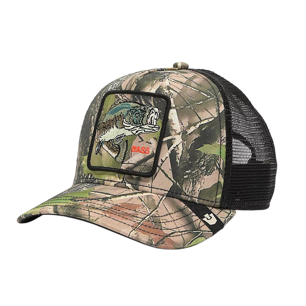 GOORIN BROS. BASS REAL TREE CAMO TRUCKER HAT