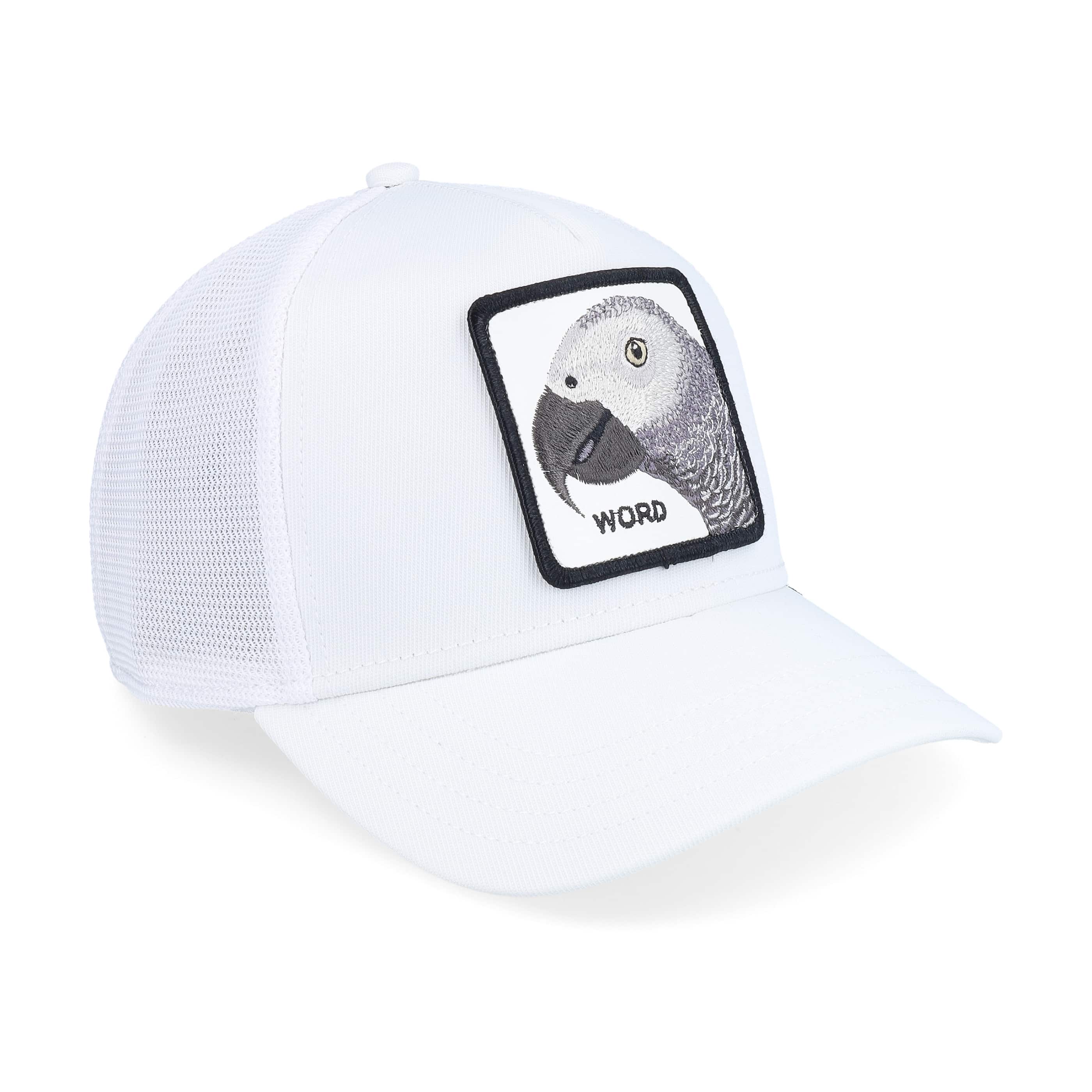 GOORIN BROS. PLATINUM WORD CORE WHITE TRUCKER CAP