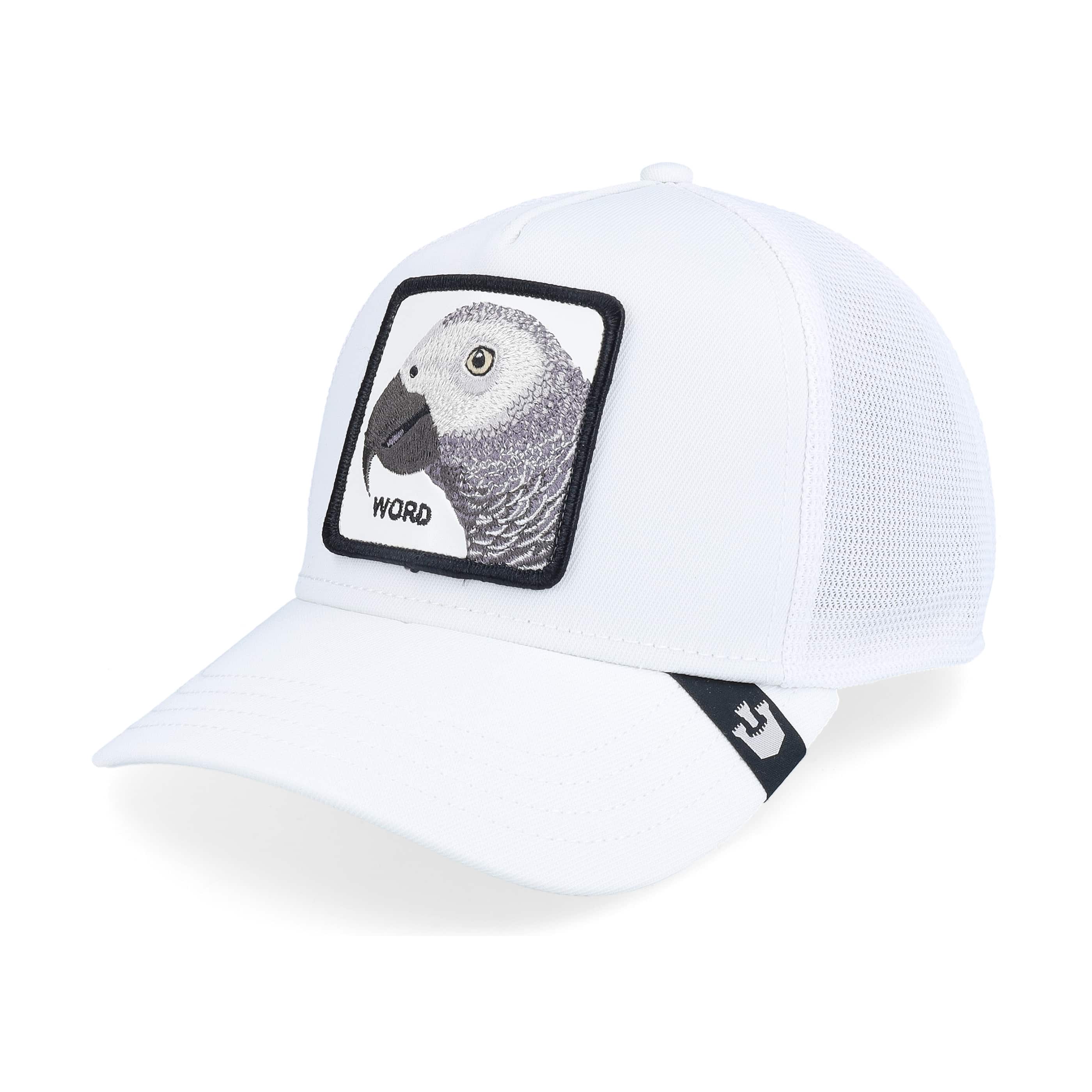 GOORIN BROS. PLATINUM WORD CORE WHITE TRUCKER CAP