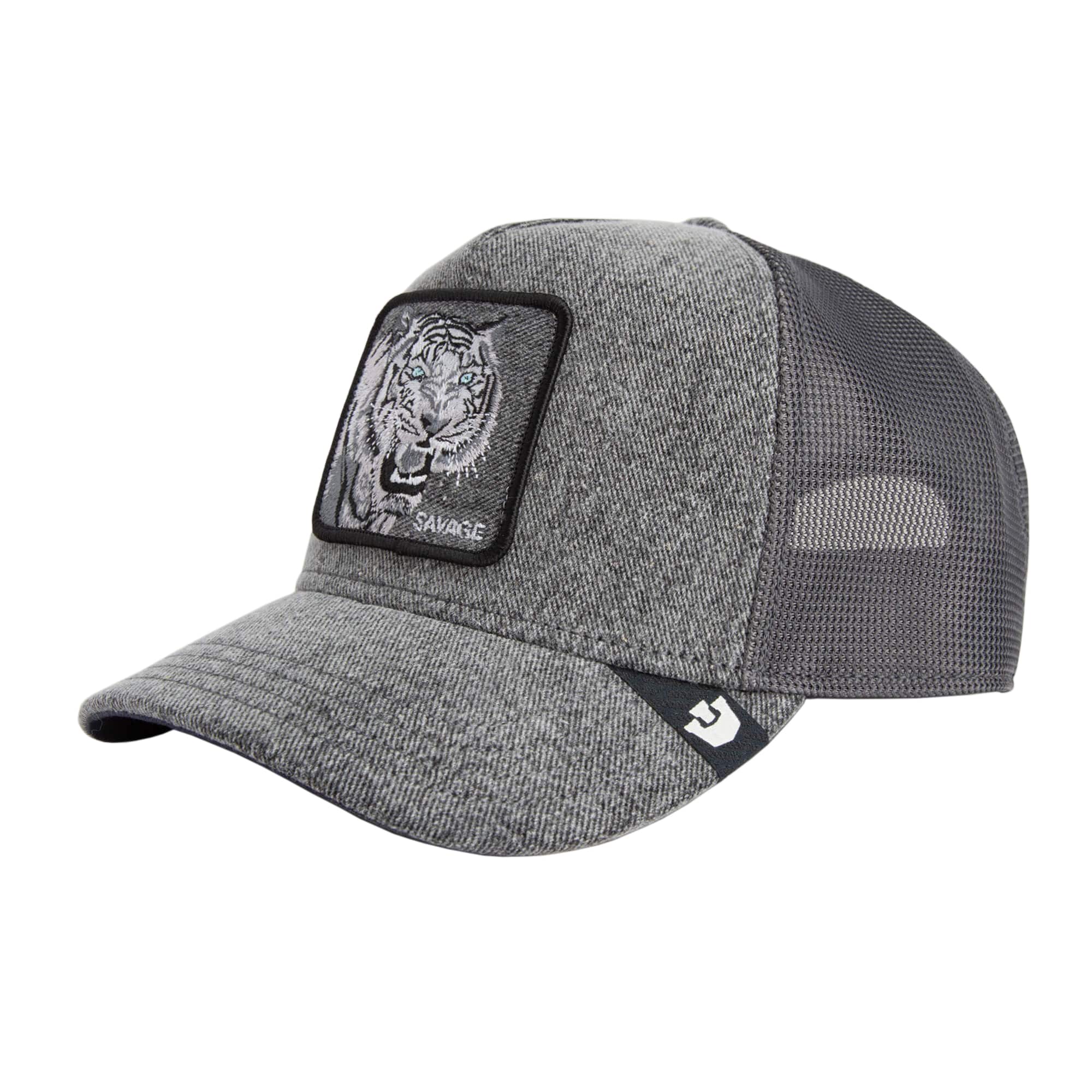 GOORIN BROS. TIGER DENIM SAVAGE TRUCKER HAT
