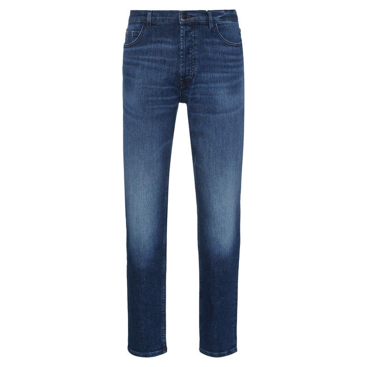 HUGO 634 COMFORT-STRETCH TAPERED-FIT JEANS