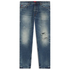 HUGO 634 RIP & REPAIR TAPERED JEANS