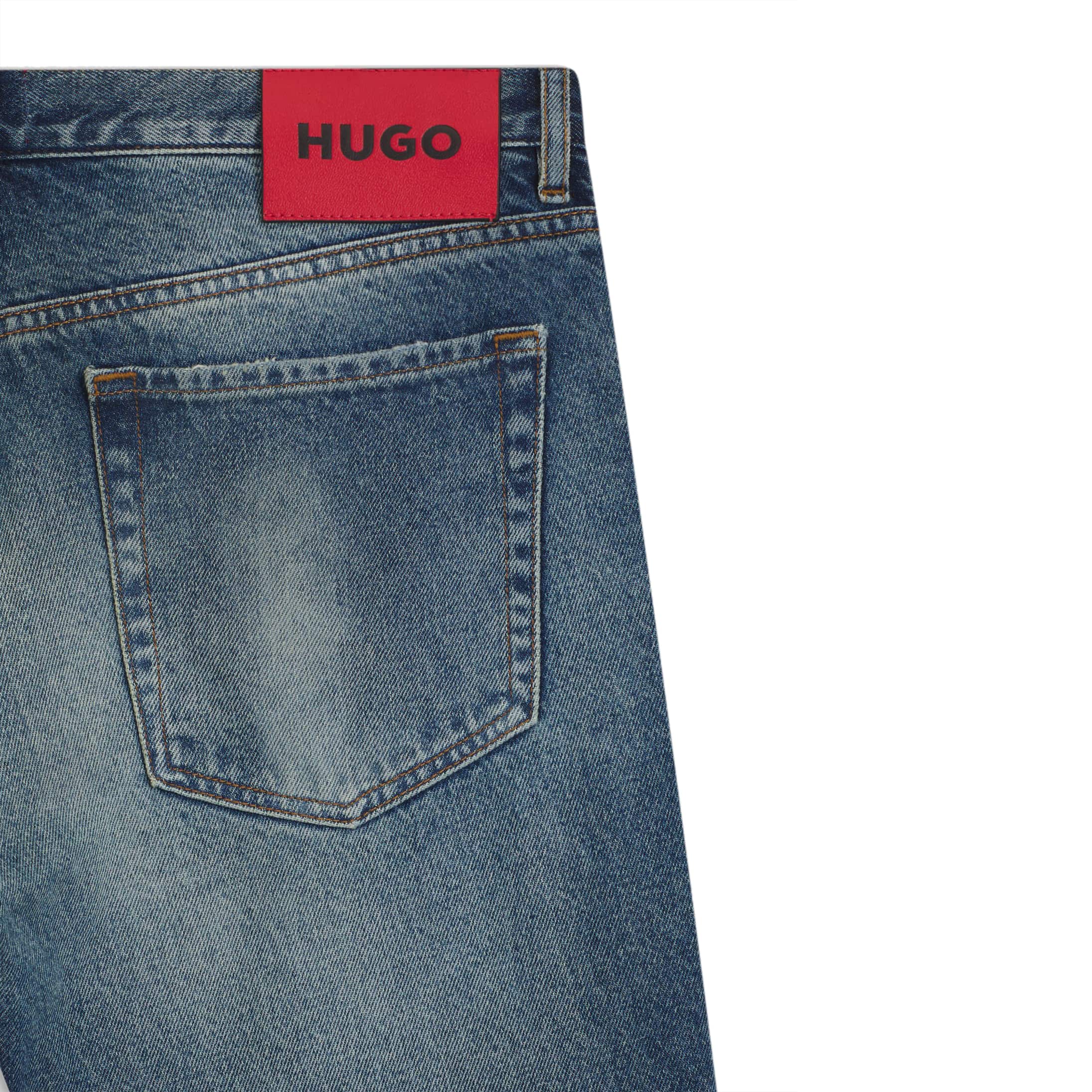 HUGO 634 RIP & REPAIR TAPERED JEANS