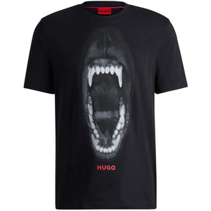 HUGO ANIMAL GRAPHIC COTTON JERSEY T-SHIRT