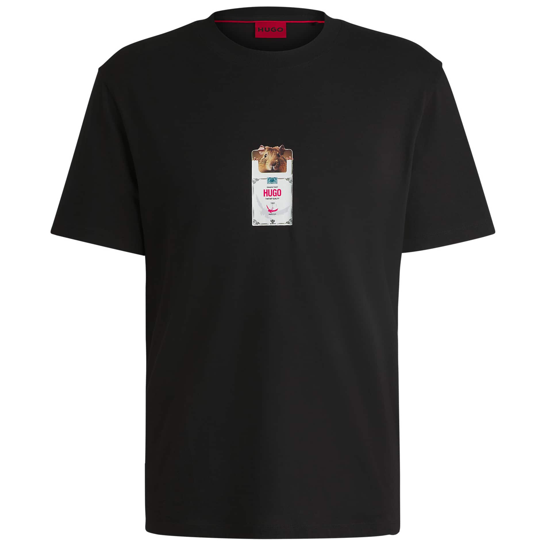 HUGO DILESSES CIGARETTE-PACKET PRINT T-SHIRT