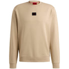 HUGO DIRAGOL JELLY LOGO LABEL COTTON-TERRY SWEATSHIRT