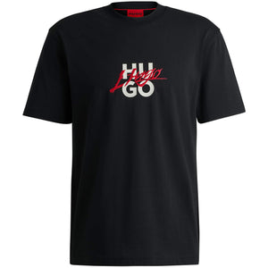 HUGO DLONGNY DOUBLE LOGO T-SHIRT