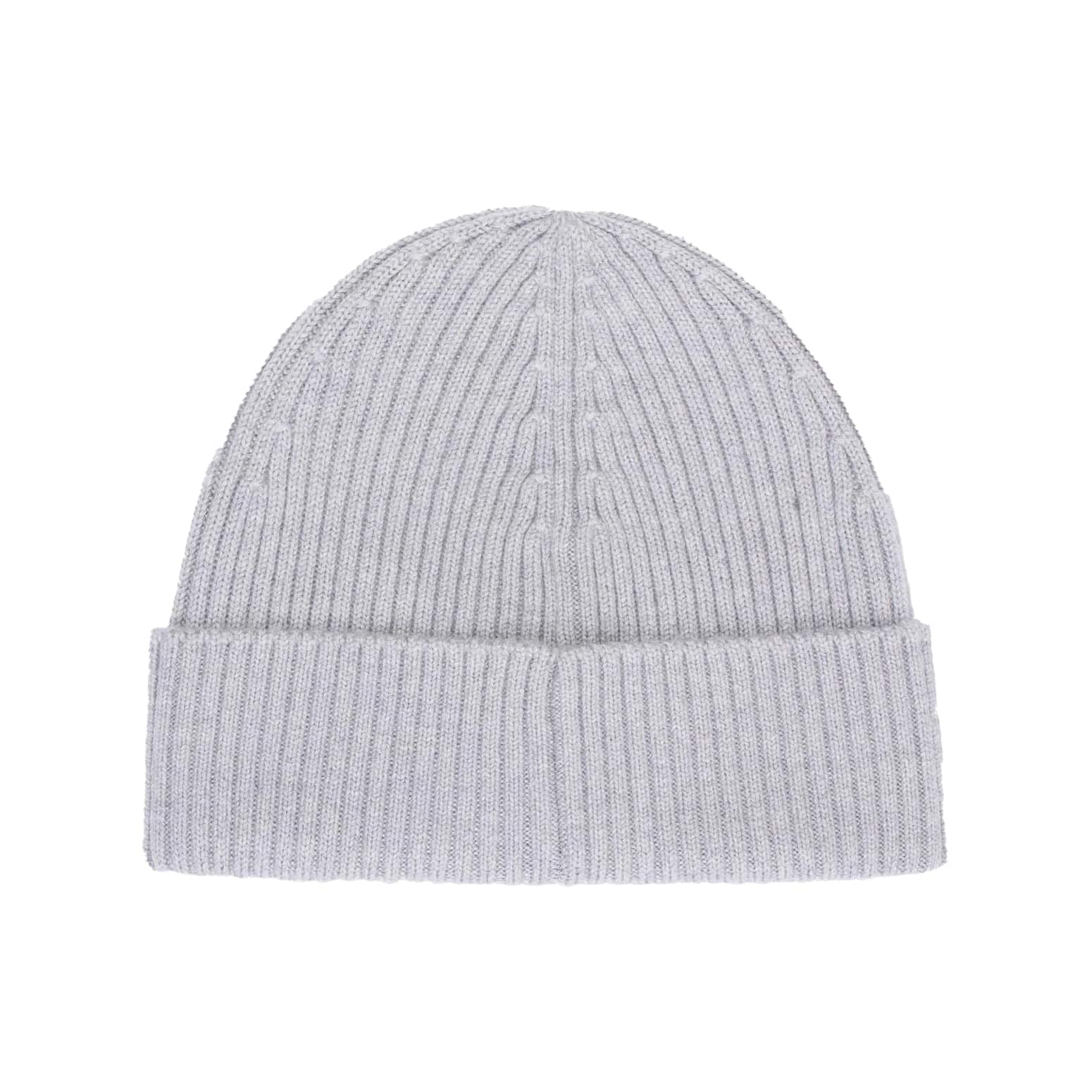 HUGO XOLA VIRGIN WOOL RIBBED BEANIE HAT