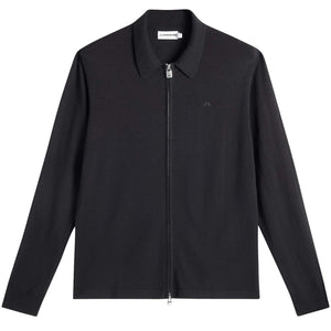 J. LINDEBERG KALEB MERINO ZIP CARDIGAN