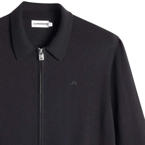 J. LINDEBERG KALEB MERINO ZIP CARDIGAN