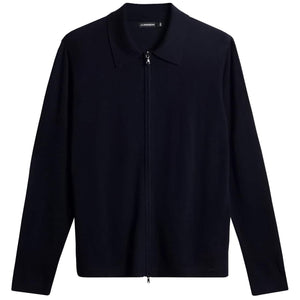 J LINDEBERG KALEB MERINO ZIP CARDIGAN