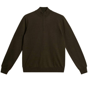 J LINDEBERG KIYAN MERINO 1/4 ZIP KNIT JUMPER