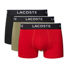 LACOSTE CASUAL COTTON STRETCH 3 PACK TRUNKS