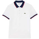 LACOSTE CONTRAST COLLAR PIQUE POLO SHIRT