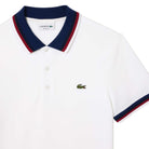 LACOSTE CONTRAST COLLAR PIQUE POLO SHIRT