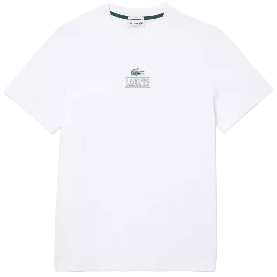 LACOSTE COTTON JERSEY BRANDED T-SHIRT