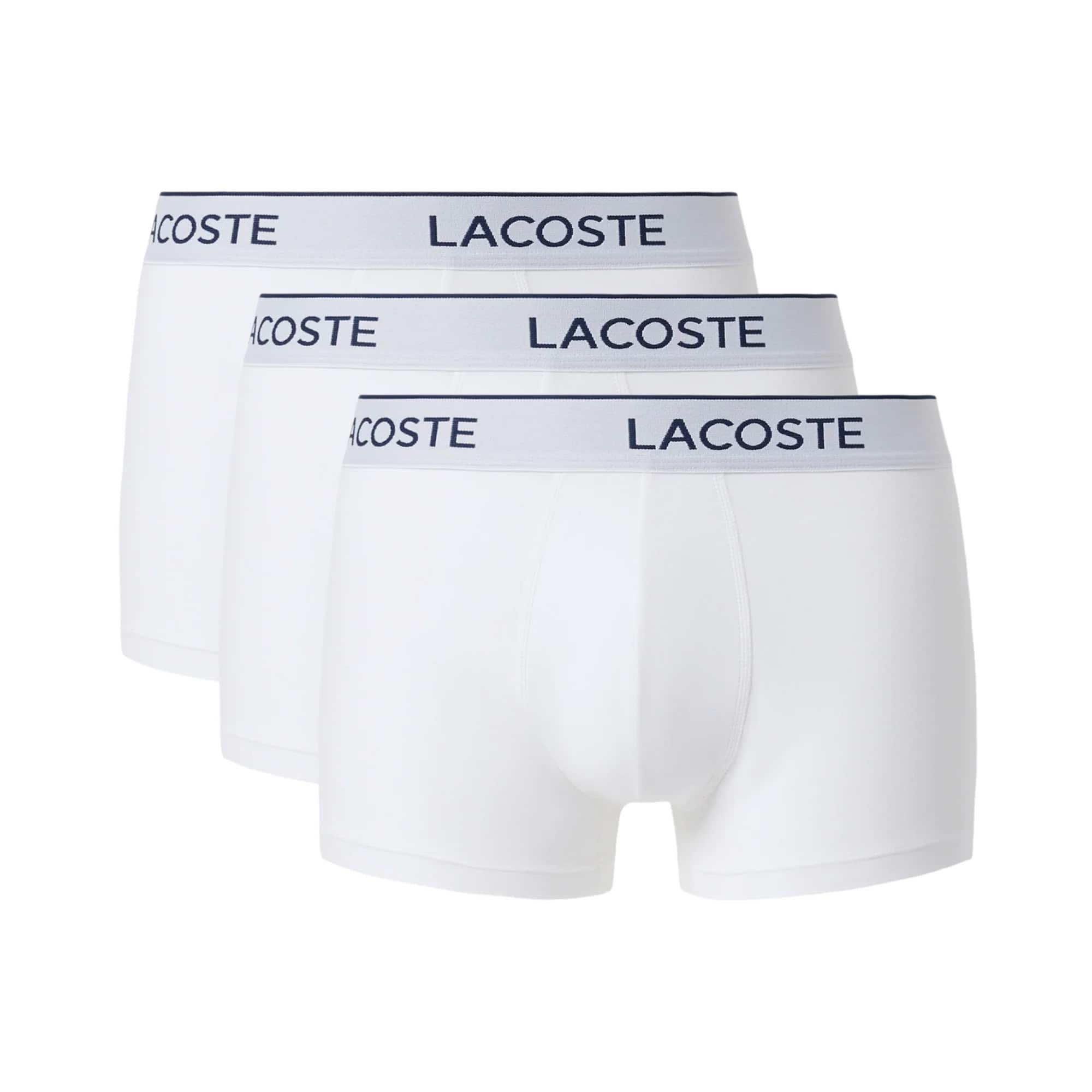 LACOSTE COTTON STRETCH 3 PACK TRUNKS