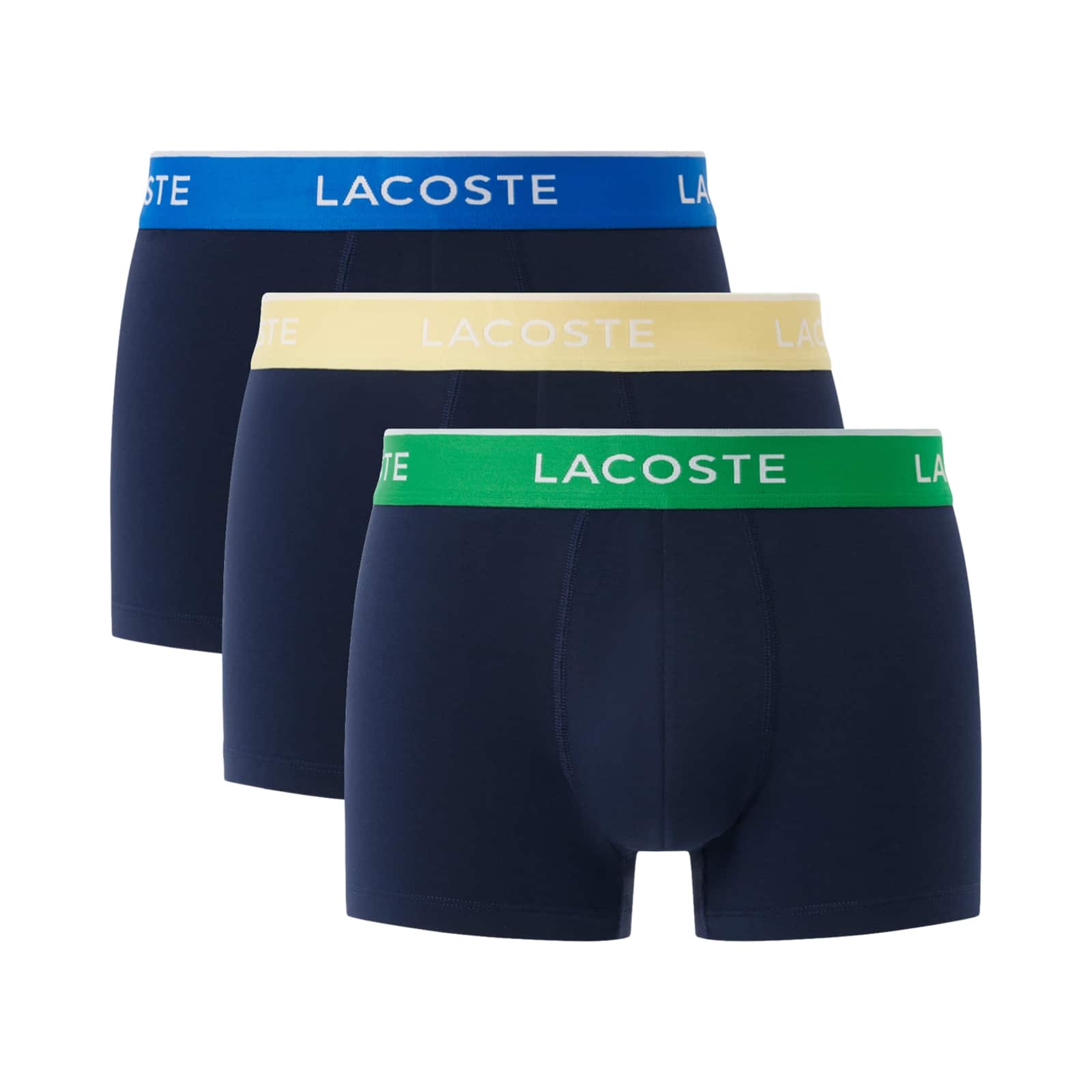 LACOSTE COTTON STRETCH 3 PACK TRUNKS