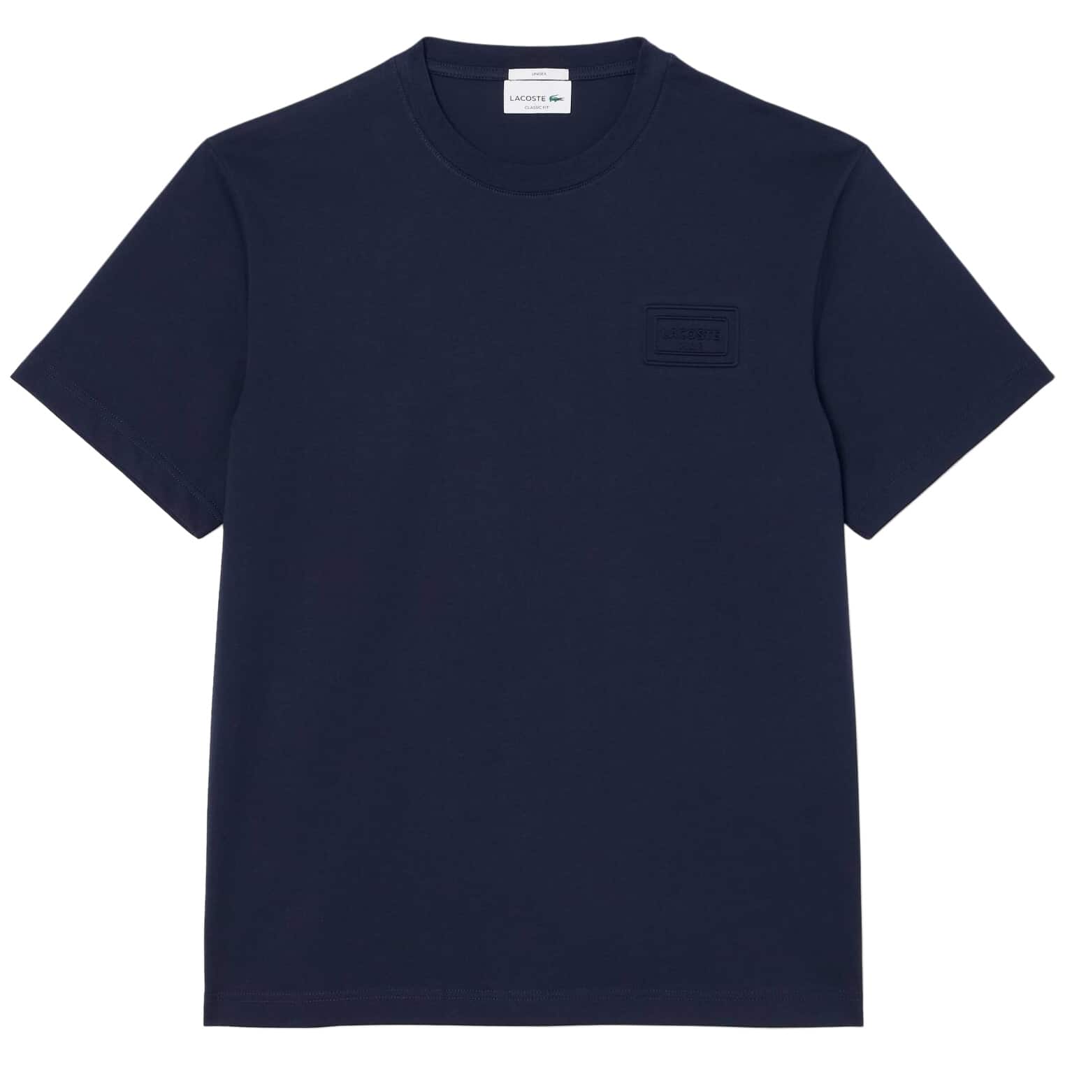 LACOSTE EMBOSSED BRANDING JERSEY T-SHIRT