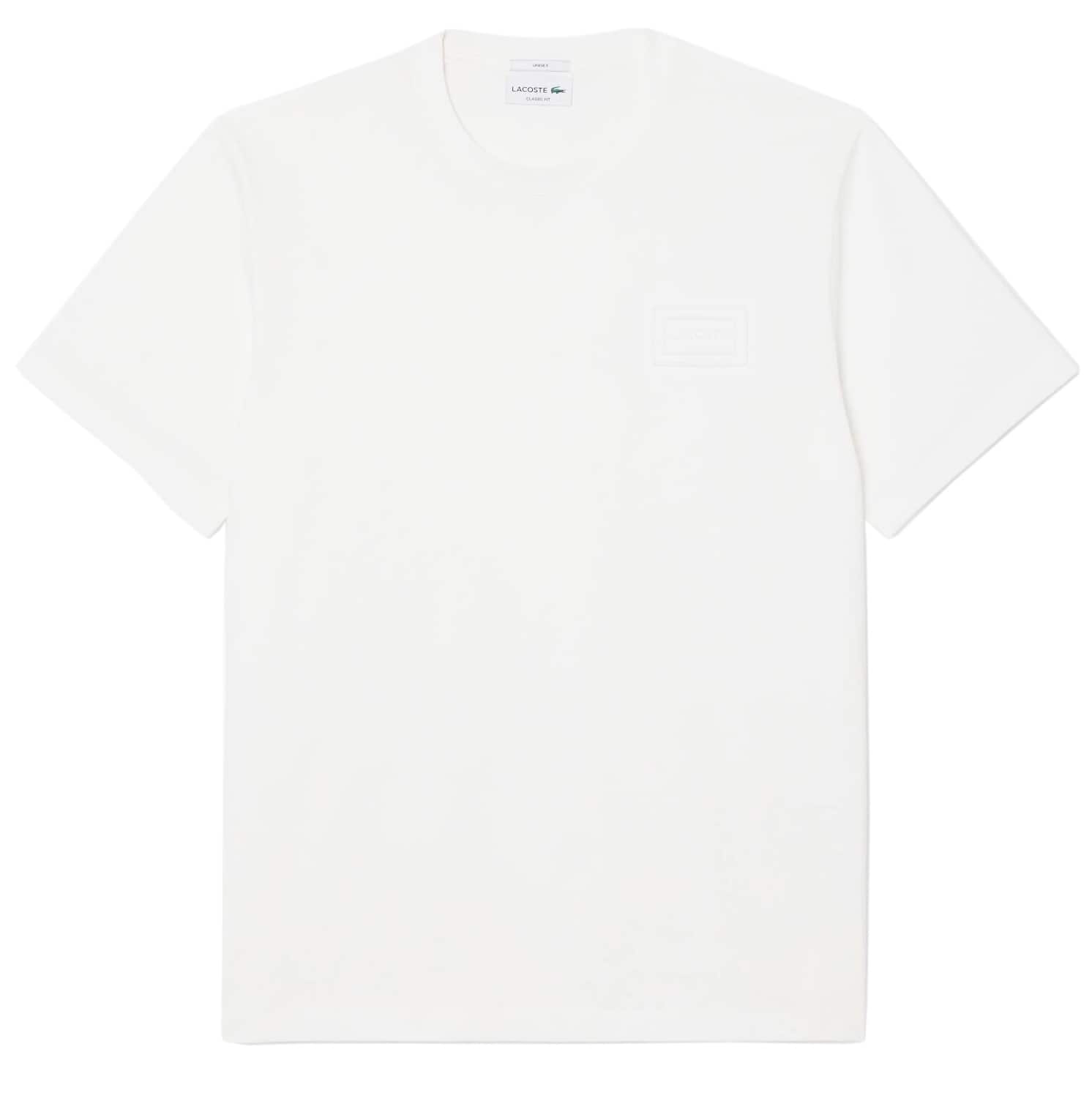 LACOSTE EMBOSSED BRANDING JERSEY T-SHIRT