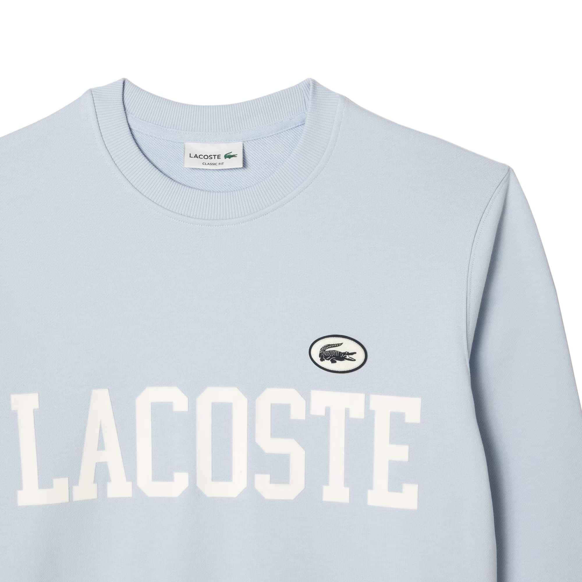 LACOSTE FLOCKED FLEECE JOGGER SWEATSHIRT