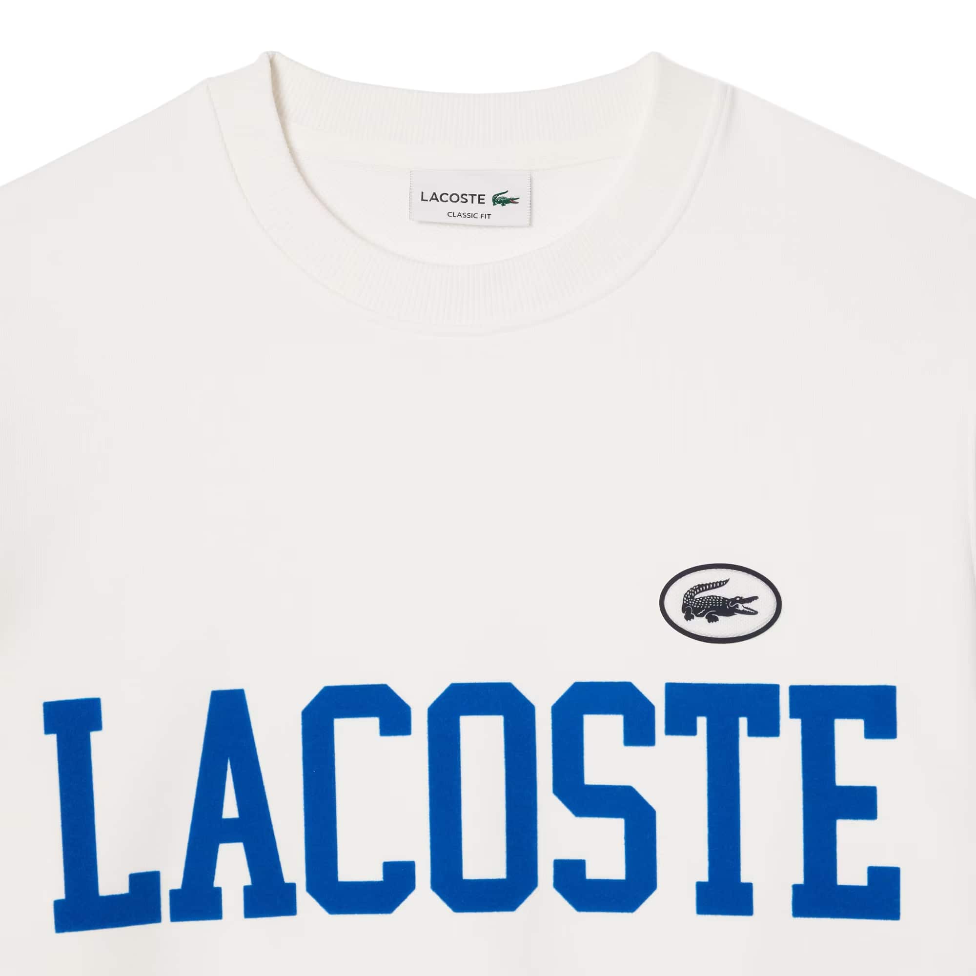 LACOSTE FLOCKED FLEECE JOGGER SWEATSHIRT