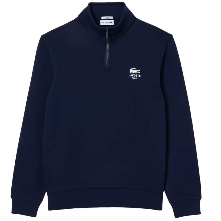 LACOSTE HIGH NECK ZIP-UP SWEATSHIRT