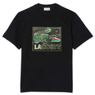 LACOSTE PRINTED COTTON T-SHIRT