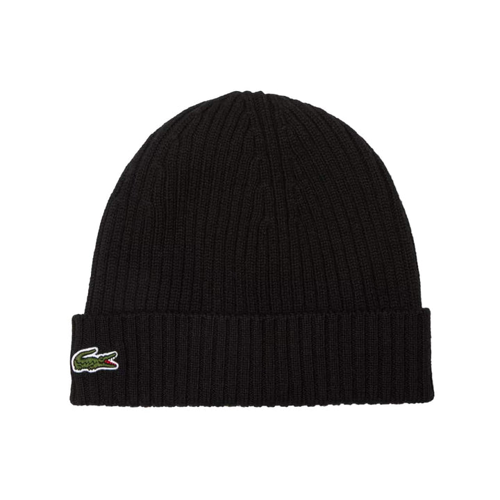 LACOSTE RIB KNIT BEANIE