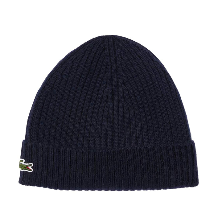 LACOSTE RIB KNIT BEANIE