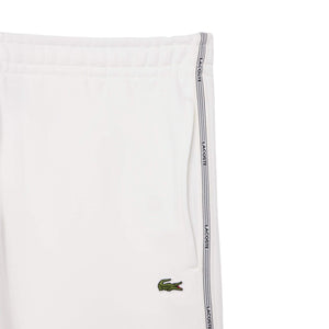 LACOSTE STRIPE LOGO FLEECE SHORTS
