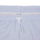 LACOSTE STRIPED TEXTURED MID LENGTH SWIM TRUNKS