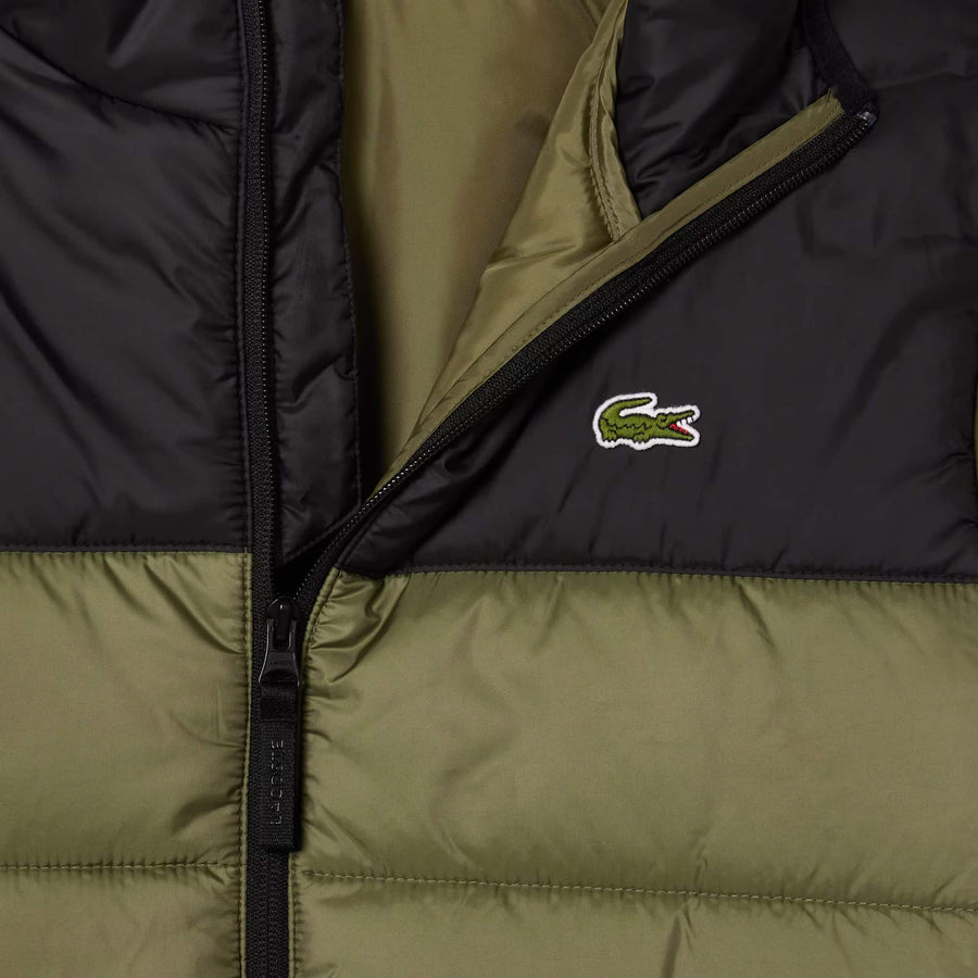 LACOSTE WATER REPELLENT QUILTED PUFFED JACKET