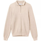 LES DEUX FLETCHER RIB HALF ZIP KNIT JUMPER