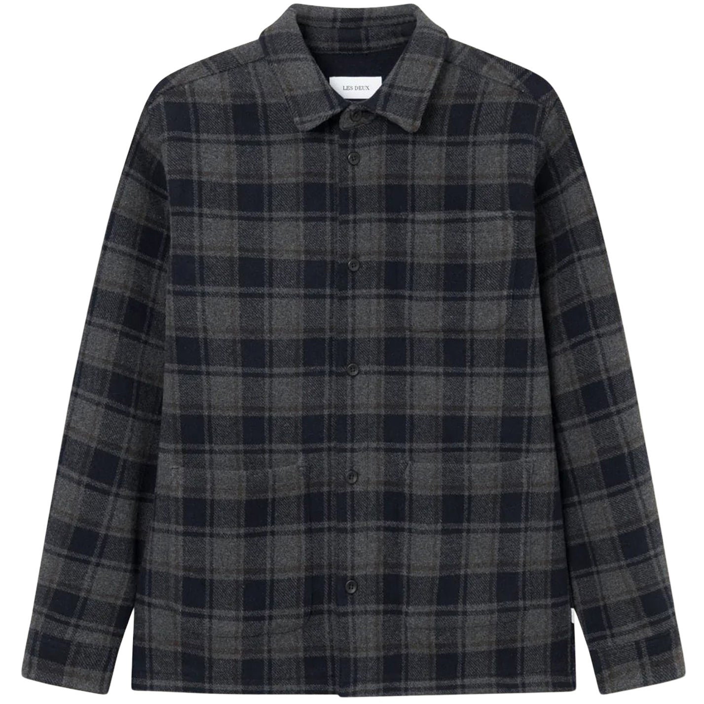 LES DEUX JASON CHECK WOOL 2.0 OVERSHIRT